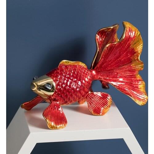 Lucky Douyu Goldfish Decoration Living Room TV Cabinet Wine Cabinet Hallway Desktop Furnishings Decoration