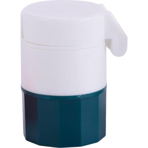 1 Pcs High Quality 4 in 1 Portable 4 Layer Pill Box Tablets Cutter Grinder Splitter Divider Pill Box Storage Case