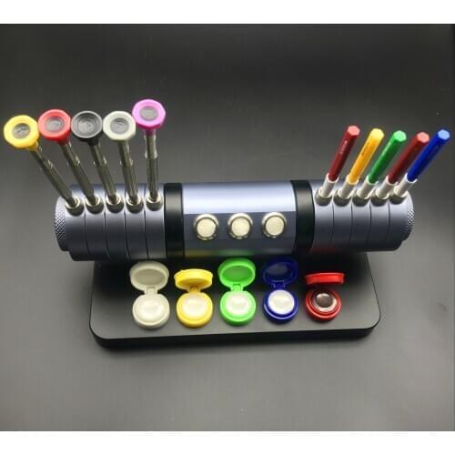 Free Shipping High quality NO.7011 Watch repair tools kit screw batch and oil needle and oil dish integrated tool