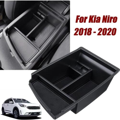 Car Armrest Storage Box For Kia Niro 2018 2019 2020 Center Organizer Glove Tray Holder Box Stowing Tidying