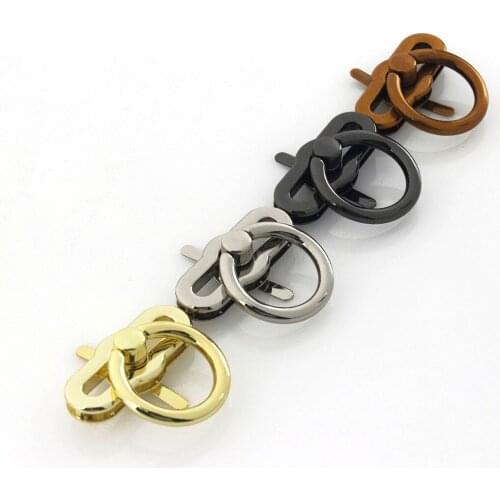 1pcs Fashion Metal Turn Lock Durable Lock Clasp for DIY Handbag Bag Purse Luggage Hardware Closure Bag Parts Accessories