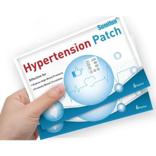 Sumifun 12/36pcs Hypertension Patch Chinese Herbal Medical Plaster Blood Vessel Plaster Reduce High Blood Pressure Sticker