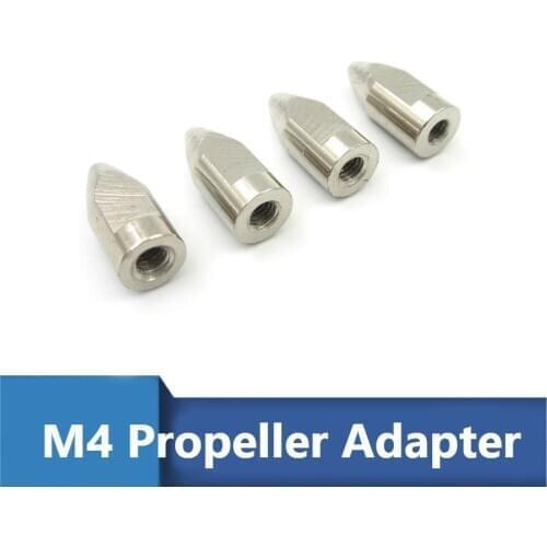 4PCS M4 Bullet Head Propeller Adapter Holder Flexible Shafts Kit Props Fixed Connector for RC Boats Spare Parts
