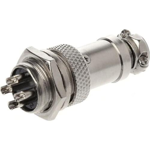 Aviation Plug Male & Female Wire Panel Metal Connector 16mm 2/3/4/5/6/8/9 Pin GX16