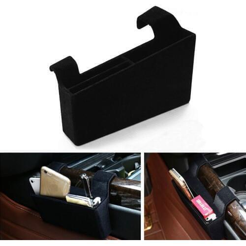 BBQ@FUKA Car Seat Seam Gear Box Panel Side Storage Box Holder for BMW 5 Series F10 520 2010-2018