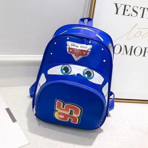 Disney children car backpack kindergarten boy girl McQueen handbag school bag cartoon shoulder bag book student bag