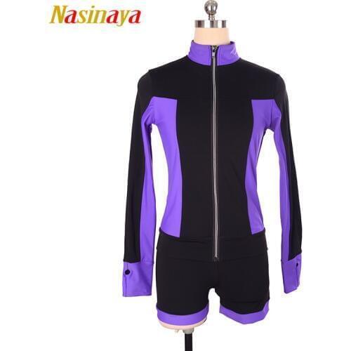 Customized Figure Skating suits jacket and short pants for Girl Women Training Competition Patinaje Ice Skating Warm Gymnastics