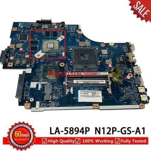 MBRB902001 MB.RB902.001 PEW71 LA-5894P mainboard For ACER 5742 5742G 5741 5741G Laptop Motherboard GT540M 1GB N12P-GS-A1
