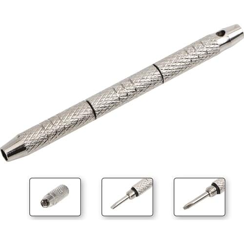 Mini Alloy Phillips And Slotted Screwdriver Combination Hand Tool Watch Glasses Repair Tool 4 In 1Screwdriver