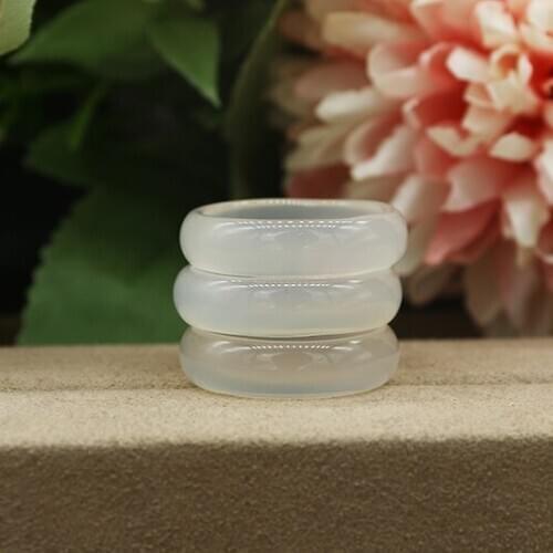 Personality fashion lucky classic ring gift couple ring natural black texture men and women handmade brand jewelry