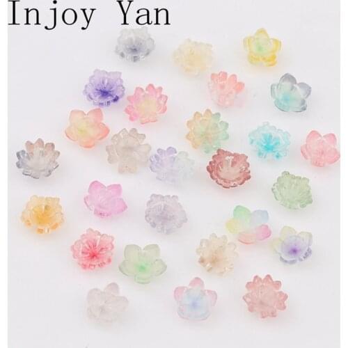 20 PCS Resin Flower Diy Phone Case Kit Connectors Earrings Necklace Jewelry Making Accessories