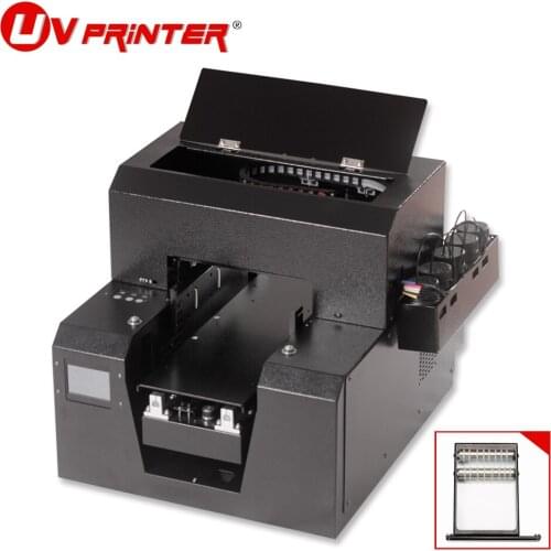 Small printing machine for silicone/leather/ceramic/glass/plastic printing commercial high resolution UV inkjet printer A4
