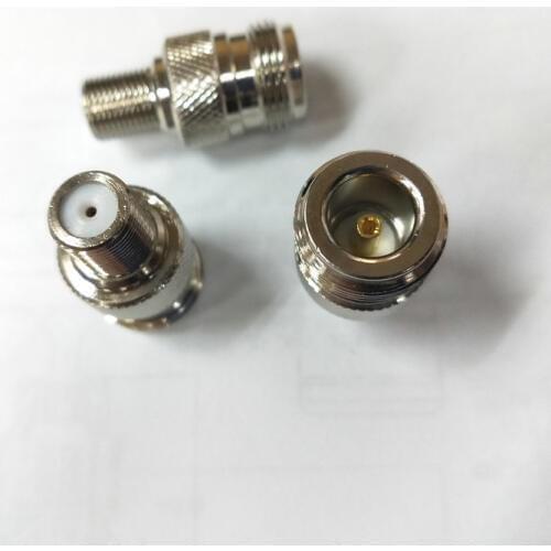 500pcs brass F-Type Female to N-Type Female Antenna RF Adapter connector New