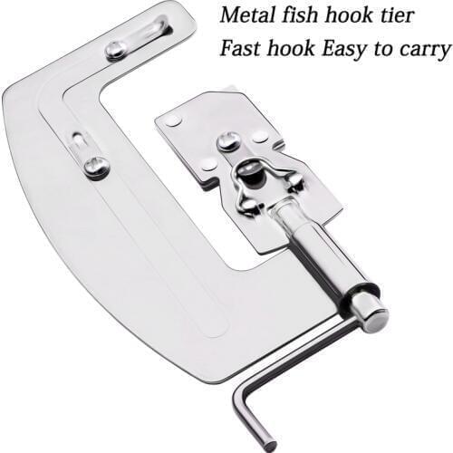 Semi Automatic Fishing Hooks Line Tier Machine Portable Stainless Steel Fish Hook Line Knotter Tying Binding Fishing Tackle