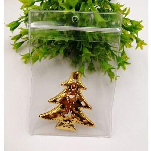 10.5x13cm Hook Clear Pvc Plastic Bag Reclosable Transparent Plastic Bag Gift Bags For Jewelry Self Seal Lock Zipper Bags Plastic