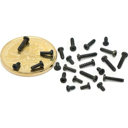 M1 M1.2 M1.4 Phillips Screw Round head Self-Tapping Screw Pan head Machine Bolts Zinc 100PCS