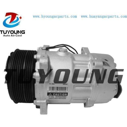 Sanden SD7V16 automotive air conditioning compressor For Volvo 440 1.6 1.7 1.7 Turbo 1.8 1.9 TD 2.0 485087 3485087