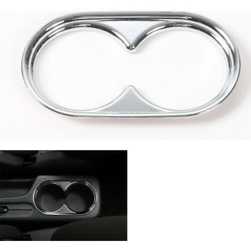 Car-Styling Water Cup Holder Cover Trim Chrome ABS Decor Frame Interior Sticker ABS For 2007-2015 Suzuki Jimny Car Accessories