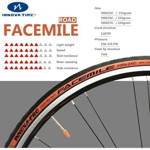 Ultralight Anti Puncture facemile 700*23C Road Bike Tires 120 Tpi Road Bike Tire 700*25C Bicycle Tyre 700C Cycling Tyres INNOVA