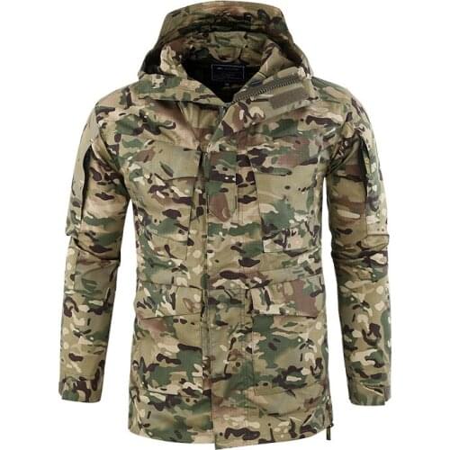 Outdoor Sport Tactical Military Jacket Mens Clothing For Camping Hiking Trekking Windproof Warm Sport Coat Men Hunt Clothes