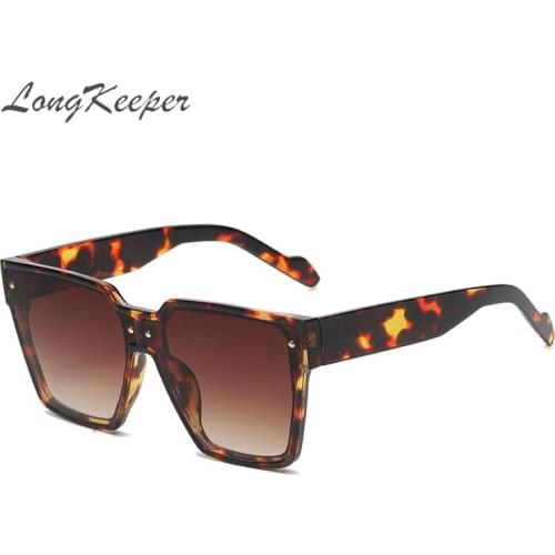 Vintage Square Cat Eye Sunglasses Women Oversized Gradient VacationRivet Decorative Glasses Ladies Oculos De Sol Mujer UV400