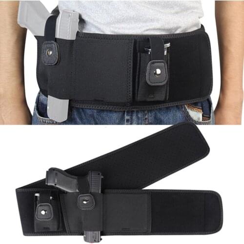 Military Tactical Pistol Holster Men Wide Belt Holster Outdoor Airsoft Shooting Hunting Universal Hidden Gun Holsters