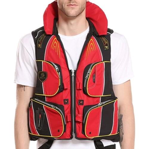 Fishing Vest Outdoor Sport Portable Floatation Swimming Life Drifting Jacket Multiple Pockets Comfortable Waterproof Vests