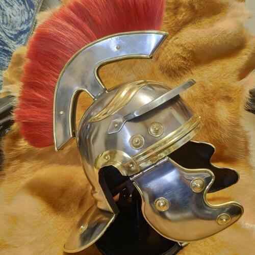 Lively wearable Roman Centurion Helmet Gaul Type G Helmet optio Roman Helmets cosplay mask