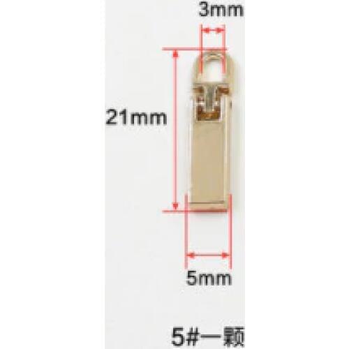 05 High-grade metal alloy zipper pull piece hanging DIY accessories invisible zipper package accessories