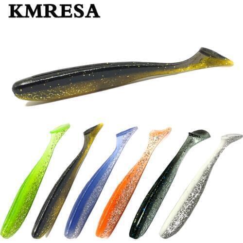 1pcs / lot 8.5cm / 4g Wobbler Fishing Lures Easy Cleaner Swimbait Silicone Soft Baits Double Color Carp Artificial Soft Bait