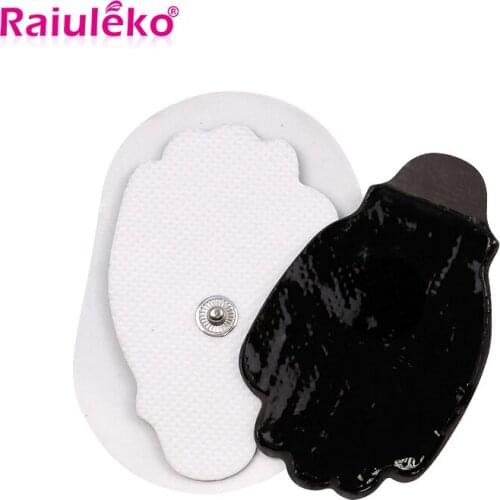 100Pcs Acupuncture Digital Therapy Massage Pad Patch Gel Relaxation Massager Electric Muscle Stimulator Tens Adhesive Electrodes