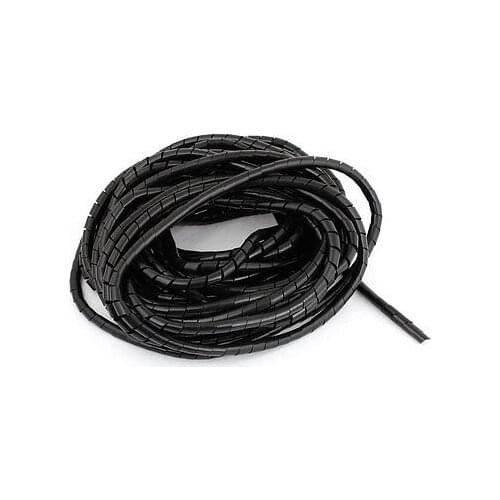 12M 51.2Ft 8mm Dia PE Spiral Wrapping Wire Computer Manager Cord