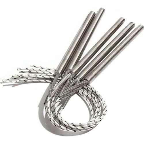 2PCS 17mm 190~220mm 316SS Tubular Single Head Dual Cartridge Heater 110/220/380V 1300/1350/1400/1450/1500W Electric Heating Part