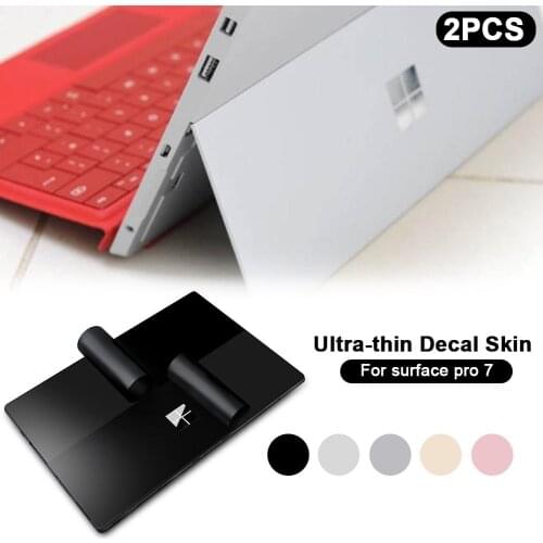 2 Pcs Bubble Free Vinyl Sticker For For Microsoft Surface Pro 7 Back Cover Body Decal Skin Protector Protective Film