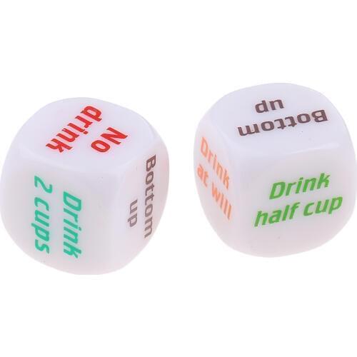2x Novelty Dice Fun Drinking Game for Bachelor Party Punishing Game Prop Toy