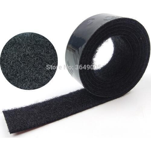 25.4mm x 10M Black Hook and Loop Self Adhesive Fastener Strong Tape 3M adhesive SJ3571N&SJ3572N