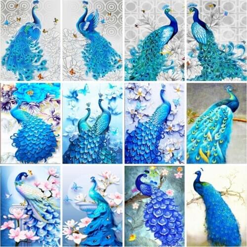5D Square/Round Diamond Painting Peacock Cross Stitch Diamond Embroidery Sale Bead Picture Kits Handicraft Art Decoration Home