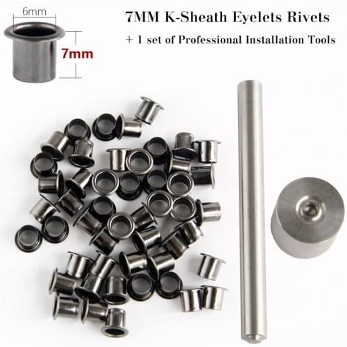 60pcs +Install Tool Professional Brass K-sheath Eyelet Rivet Fix Tool Kydex Scabbard Special Stomata Nail Air Hole Leather Rivet