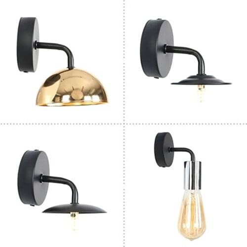 American Wrought Iron Mini Wall Lamp For Loft Cafe Personality Aisle Clothing Store Decoration LED Lamp Industrial Style