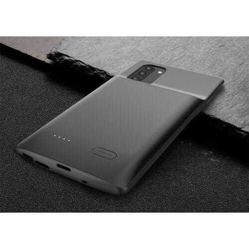 For Samsung Galaxy Note 10 Plus Liquid silicone Battery Charger Case Backup Power Bank Battery Cover For Samsung Note 10