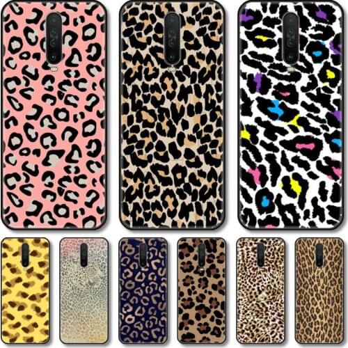 Leopard grain Phone Case For Redmi 10 9 8 7 6 GO S C T PRO Note 5G Black Cover TPU