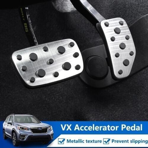 For Subaru Forester 2019-2021 XV 2018 2019 2020 Car AT MT Accelerator Fuel Gas Brake Foot Footrest Pedal Pad Rubber Non-Slip Kit