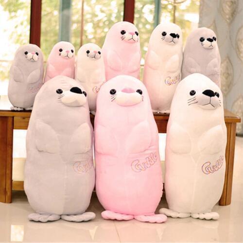 Fancytrader Soft Seal Plush Pillow Toy Large Stuffed Seal Animals Doll 31inch for Children Xmas Birthday Gifts