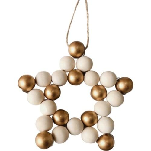 INS Nordic Creative Wood Bead Wall Hanging Baby Room Wall Decoration