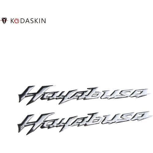 KODASKIN Chrome Motorcycle Logos Stickers Reflective for Suzuki Hayabusa GSXR1300