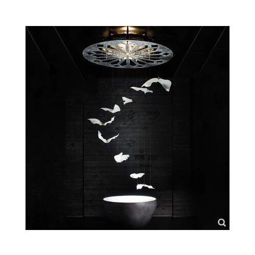 Flying bird seagull bird art shop decoration sales office hotel sand table duplex corridor designer chandelier