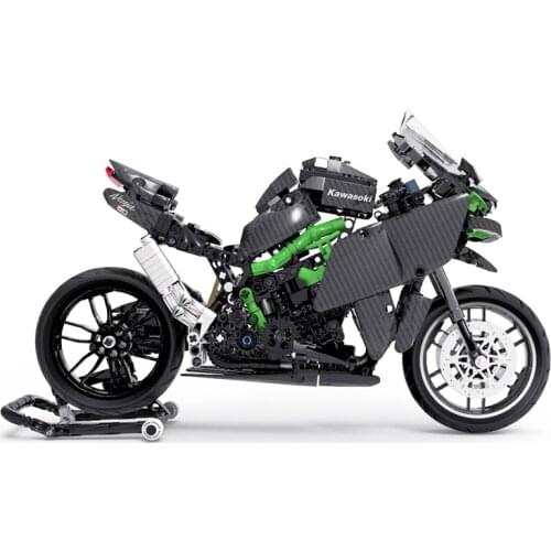 High Quality Plastic 1:12 H2R Chuanqi Motorcycle Technology Mechanical Model Assemblling Blocks Toy Birthday Gifts