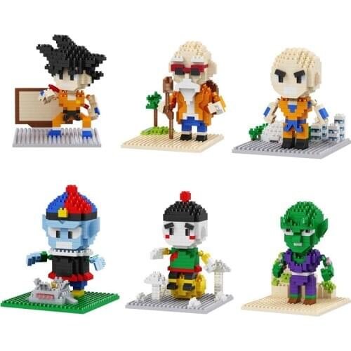 Balody Mini Blocks Dragon Z Figure Cartoon Anime Figures 3D Model Micro Building Block Bricks Assembling Toys for Children Gifts