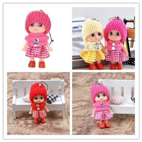 Mini Plush Key Chain Cute Fashion Kids Plush Dolls Keychain Soft Stuffed Toys Keyring Baby For Girls Women Dropshipping