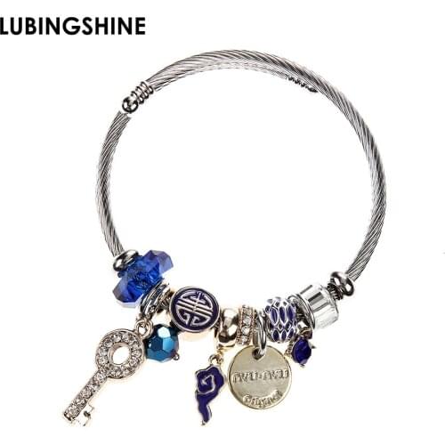 Fashion Women Stainless Steel Butterfly Bracelet Bangle High Quality Open Adjustable Cuff Bracelets Bangles for Women Jewelry